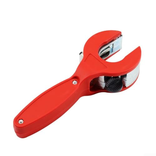 Ratschen-Rohrschneider, 8–29 mm, Einhandbedienungswerkzeug für Edelstahl-, Kupfer- und Aluminium-PVC-Kunststoffrohre (rot) von VersaGenius