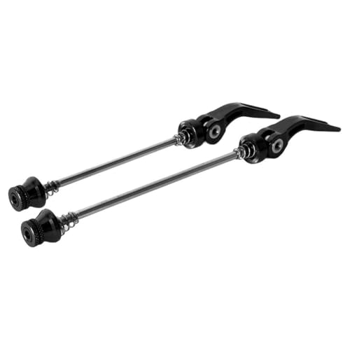 Schnellspanner aus Aluminiumlegierung für Mountainbikes, CNC-Design, hochfester Stahlschaft, leicht und kompatibel mit mehreren Fahrradtypen (schwarz) von VersaGenius
