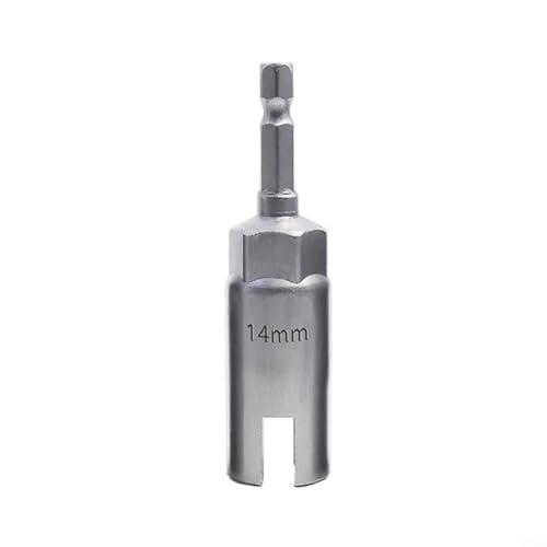 Schraubendreher-Schlitz-Steckschlüssel mit 1/4-Zoll-Sechskantschaft für den Einsatz auf elektrischen Schraubendrehern bei der Installation von Paneelen und Rollläden (14 mm) von VersaGenius