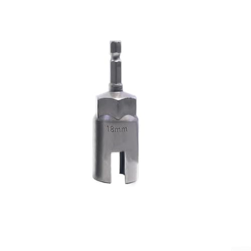 Schraubendreher-Schlitz-Steckschlüssel mit 1/4-Zoll-Sechskantschaft für den Einsatz auf elektrischen Schraubendrehern bei der Installation von Paneelen und Rollläden (18 mm) von VersaGenius