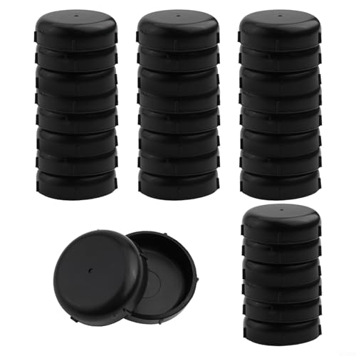 Set mit 32 schmiedeeisernen Terrassenmöbelbeinen zur Vermeidung von Bodenschäden und Lärm (schwarz) von VersaGenius