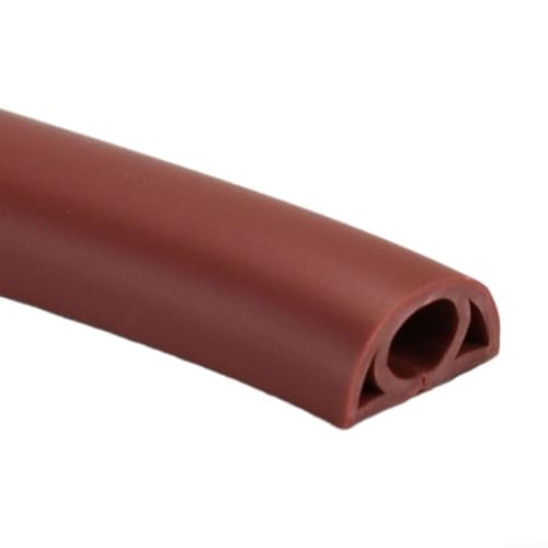 Strapazierfähige Kabelabdeckung für den Boden, 1 m, PVC-Schutz für Büros und Zuhause, niedriges Profil (D20-kastanienbraun) von VersaGenius