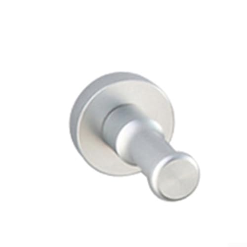 Wandhaken aus Aluminium, ideal für Hüte, Taschen und mehr in Bad oder Küche (weiß) von VersaGenius