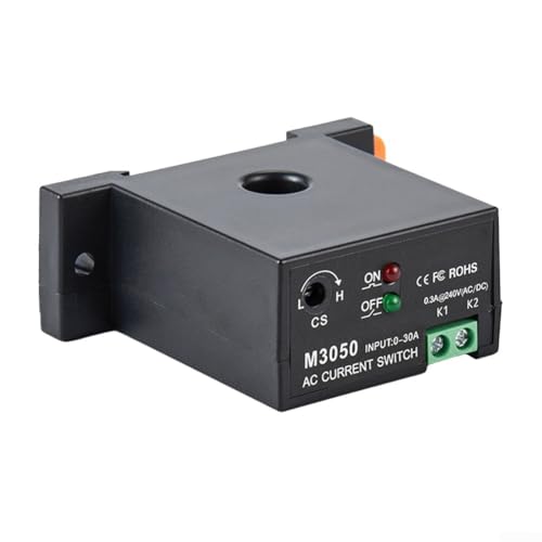 Wechselstrom-Stromsensorschalter, selbstbetriebenes Induktionsrelais M3050/M3056, berührungsloser elektronischer Schalter mit Stromüberwachungsbereich 0,2–30 A (M3050) von VersaGenius