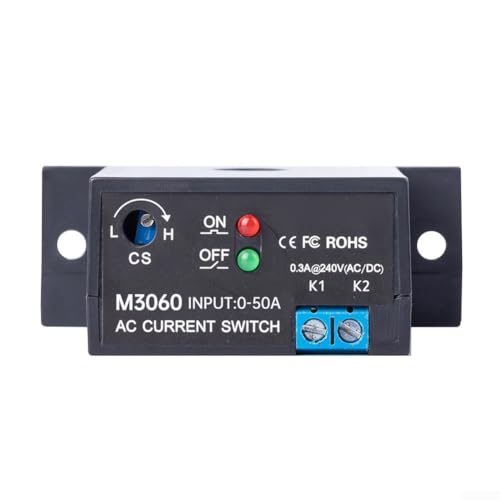 Wechselstrom-Stromsensorschalter, selbstbetriebenes Induktionsrelais M3050/M3056, berührungsloser elektronischer Schalter mit Stromüberwachungsbereich 0,2–30 A (M3060) von VersaGenius