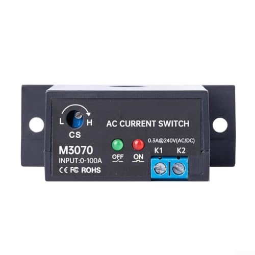 Wechselstrom-Stromsensorschalter, selbstbetriebenes Induktionsrelais M3050/M3056, berührungsloser elektronischer Schalter mit Stromüberwachungsbereich 0,2–30 A (M3070) von VersaGenius