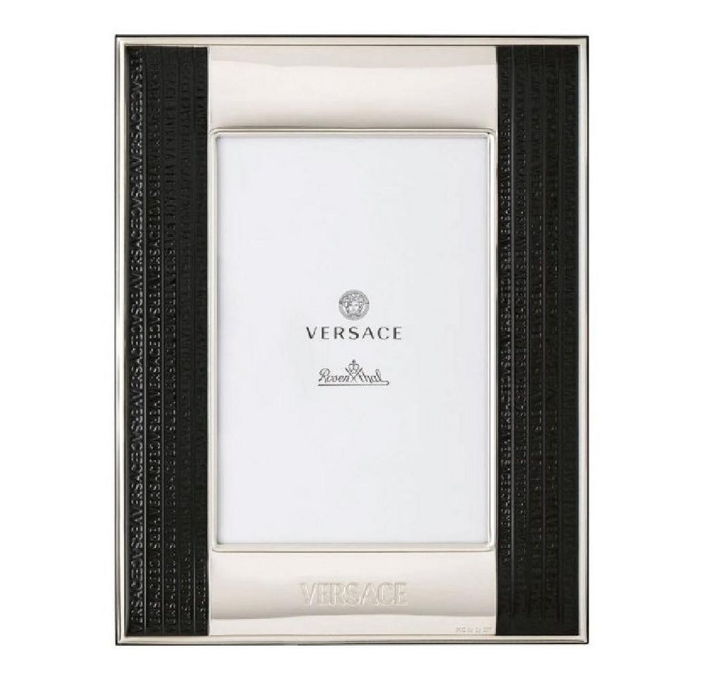 Versace Bilderrahmen by Rosenthal Bilderrahmen VHF10 Silber Schwarz (10x15cm) von Versace