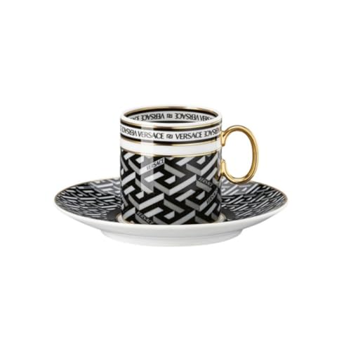 Versace La Greca Signature Black Espressotasse 2-TLG. Versace La Greca Signature Black Espressotasse 2-TLG. von Versace
