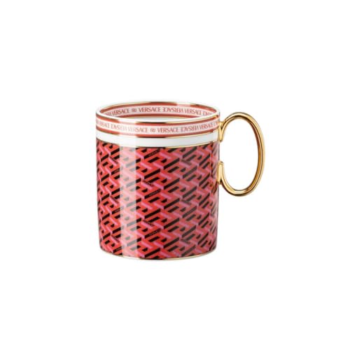 Versace La Greca Signature Red Becher mit Henkel von Versace