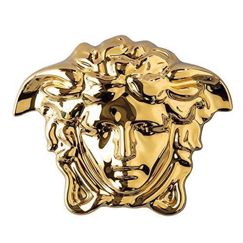 Versace Rosenthal - Medusa Gypsy - Dose - Schmuckdose, Schmuckaufbewahrung - Porzellan Gold - Maße (BxHxT): 10 x 7,5 x 8 cm von Versace