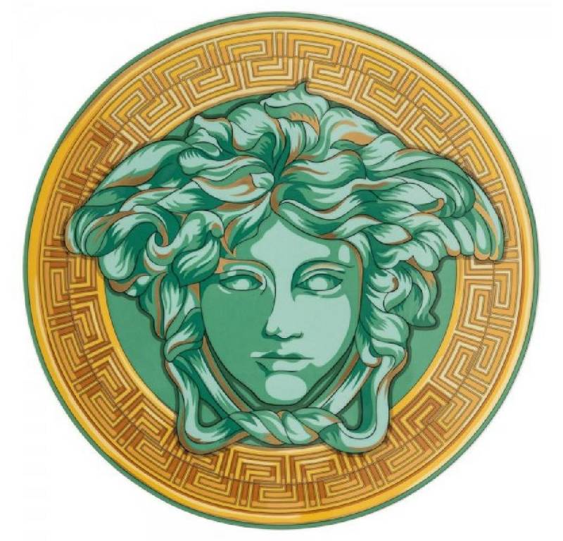 Versace Servierplatte by Rosenthal Platzteller Medusa Amplified Green Coin (33cm) von Versace