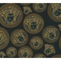 Versace Vliestapete "Wallpaper Versace 5 Medusakopf", leicht glänzend von Versace