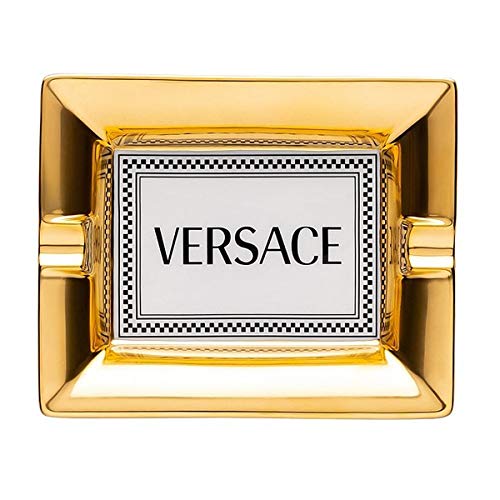 Versace by Rosenthal - Medusa Rhapsody - Aschenbecher, Ascher - 13 cm - Gold, Weiß - Porzellan von Versace