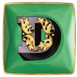 Versace by Rosenthal - Schale, Teller, Schälchen - Holiday Alphabet - D - 12 x 12 cm - Porzellan von Versace