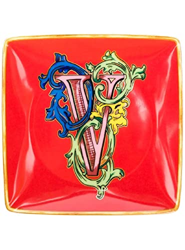 Versace by Rosenthal - Schale, Teller, Schälchen - Holiday Alphabet - V - 12 x 12 cm - Porzellan von Versace