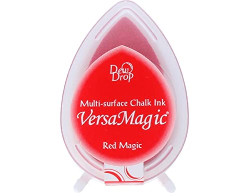 Tsukineko Versamagischer Tau Versamagic Dew Drop Stempelkissen, Red Magic, Kreide von Tsukineko