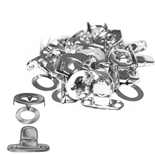 10 Stück Drehverschluss mit Ovalöse Set von Versandbox24