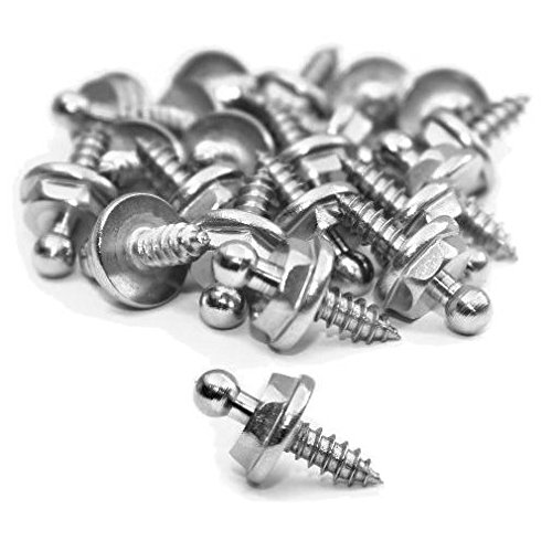 10 Stück Edelstahl Druckknopf Unterteil Blechschraube passend f. Loxx von Versandbox24