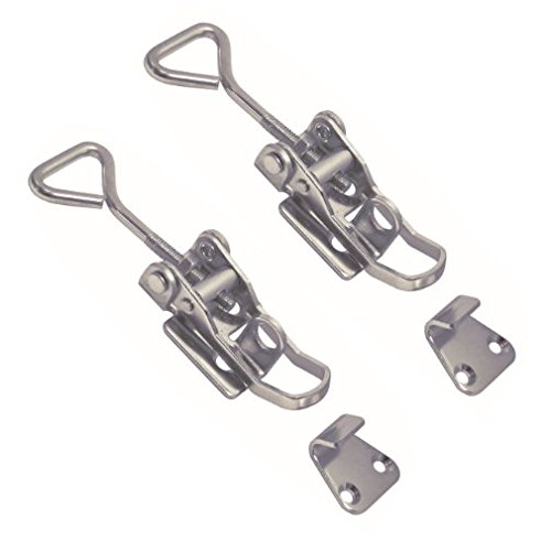 2 Stück Edelstahl Hebelverschluß ca. 65-75mm V4A Spannverschluss Kistenverschluss 2 Stück Edelstahl Hebelverschluß ca. 65-75mm V4A Spannverschluss Kistenverschluss von Versandbox24