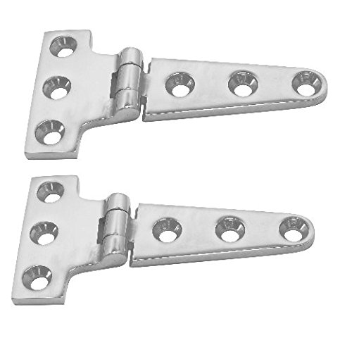 2 Stück T Scharnier Edelstahl A4 100 mm Motorhauben Scharniere poliert 2 Stück T Scharnier Edelstahl A4 100 mm Motorhauben Scharniere poliert von Versandbox24