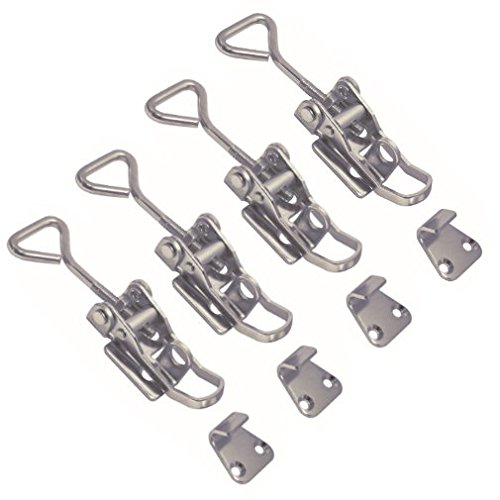 4 Stück Edelstahl Hebelverschluß 75-90 mm V4A Spannverschluss Kistenverschluss 4 Stück Edelstahl Hebelverschluß 75-90 mm V4A Spannverschluss Kistenverschluss von Versandbox24