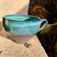 550 Ml Jumbotasse Getöpfert Sehr Groß Teetasse Schwarzer Ton Blau Grün Keramik Handgemacht Kaffeetasse Kaffeepot Frühstückstasse Dünner Rand 550 Ml Jumbotasse Getöpfert Sehr Groß Teetasse Schwarzer Ton Blau Grün Keramik Handgemacht Kaffeetasse Kaffeepot Frühstückstasse Dünner Rand von VersandderkleinenHex