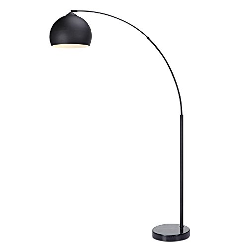Stehleuchte Stehlampe Standleuchte LED Schwarz Arquer Versanora VN-L00013-EU von Teamson Home