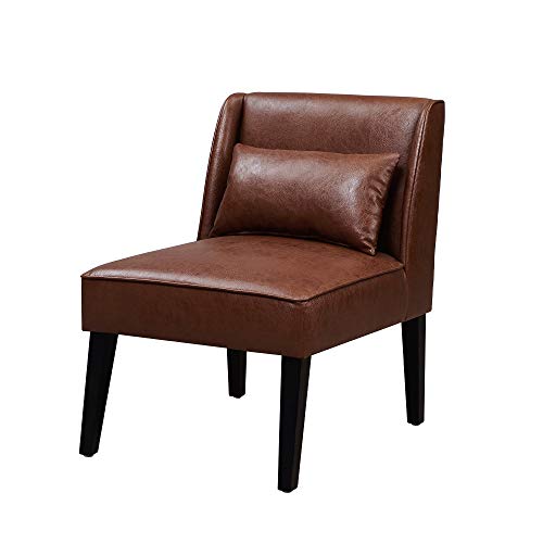 Versanora Marc Modern Relax Reading Kunstleder Lounge Sessel Sitz Braun VNF-00087-EU Mit Kissen von Versanora