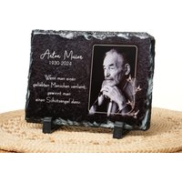 Schiefertafel 20 X 15 cm Inkl. Druck Als Gedenkstein Personalisiert Mit Foto Und Wunschtext Grabschmuck Schiefertafel 20 X 15 cm Inkl. Druck Als Gedenkstein Personalisiert Mit Foto Und Wunschtext Grabschmuck von VerschenkenmitHerz