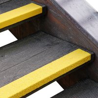Mehlhose Treppenkantenprofil aus GFK Extra Stark, gelb, Länge 800 mm von Mehlhose