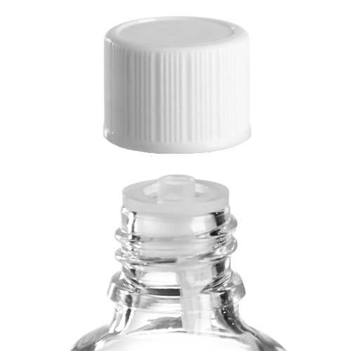 25 x Tropfer-Schraubverschluss - Weiss - Standard - DIN 18 für Schraubgewinde 18mm / Tropfverschluss/Tropfverschluß/Tropferverschluss/Tropferverschluß/Tropfeinsatz/Tropfereinsatz von Verschlüsse