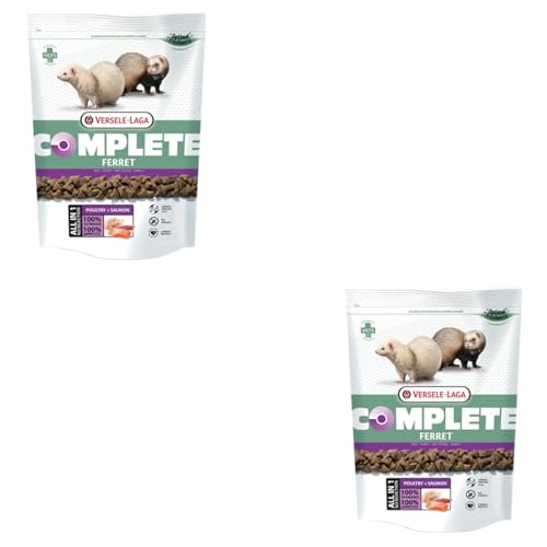 Versele-Laga - Complete Ferret | Doppelpack | 2 x 750 g | Proteinreiche All-in-one-Extrudate für Frettchen | 90% des enthaltenen Eiweißes ist tierischer Herkunft | Ohne Getreide von Versele-Laga