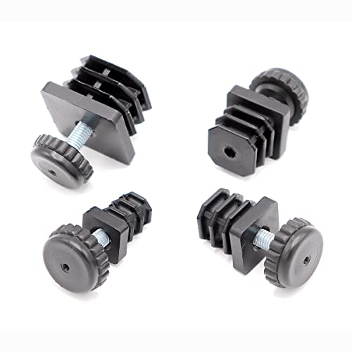 Gewindestopfen 20x20 mm Einsteckbuchse für Vierkantrohr mit Stellfuß Schraub Fuß, quadratisch, Kunststoff, schwarz Gewindestopfen 20x20 mm Einsteckbuchse für Vierkantrohr mit Stellfuß Schraub Fuß, quadratisch, Kunststoff, schwarz von Vershy