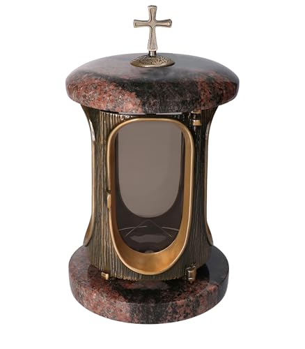 Stilvolle Grablaterne Granit Aurora India Höhe 23 cm/Ø 15 cm Stilvolle Granitlaterne Elegant Grablampe Grablicht Grableuchte Bronze mit sockel Stilvolle Grablaterne Granit Aurora India Höhe 23 cm/Ø 15 cm Stilvolle Granitlaterne Elegant Grablampe Grablicht Grableuchte Bronze mit sockel von Vershy