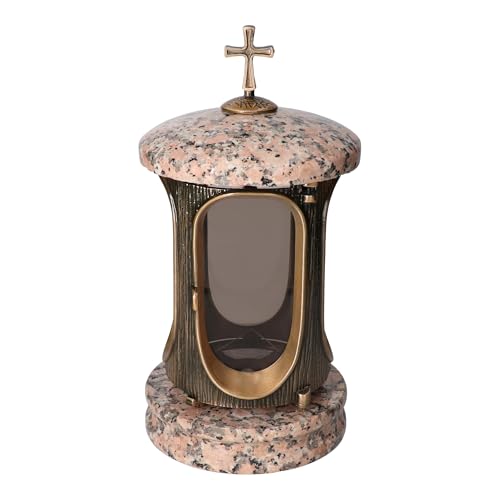Stilvolle Grablaterne Granit Rosso Porino Höhe 23 cm/Ø 15 cm Stilvolle Granitlaterne Elegant Grablampe Grablicht Grableuchte Bronze mit sockel Stilvolle Grablaterne Granit Rosso Porino Höhe 23 cm/Ø 15 cm Stilvolle Granitlaterne Elegant Grablampe Grablicht Grableuchte Bronze mit sockel von Vershy