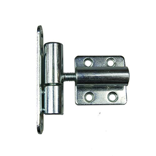 2 Stück Türband Einbohrband Aufschraubband 15 x 83 mm Tür-Scharnier 2 Stück,Türbänder Renovierband für Innentüren Baubeschläge (2 Stück, Weiß mit angeschraubten Teil) von Vershy