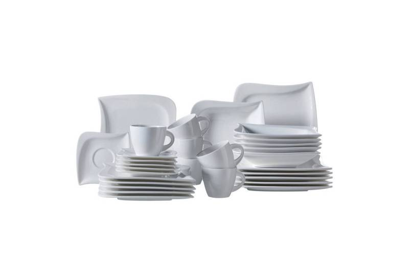 Verso by Mäser Kombiservice Kombiservice, für 6 Personen (30-tlg), 6 Personen, Porzellan von Verso by Mäser