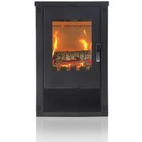 EEK A+ Kaminofen Verso Lheia 7,5 kW Schwarz von Verso