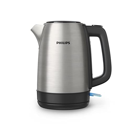 Philips Daily Collection Wasserkocher, 1,7 l, 2200 W, Lichtanzeige, Stahl, HD9350/90 von Versuni