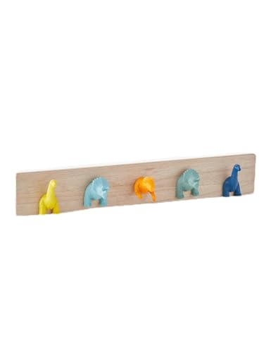 Vertbaudet Dino-Wandgarderobe für Kinderzimmer Mehrfarbig ONE Size von Vertbaudet