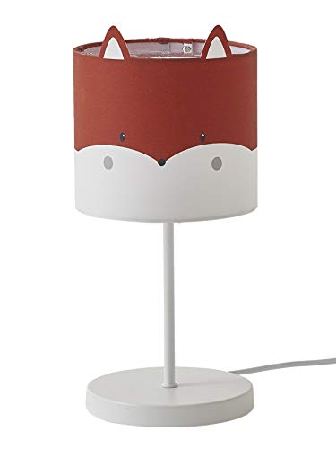 Vertbaudet Kinder Nachttischlampe,Fuchs weiß/rot ONE SIZE von Vertbaudet