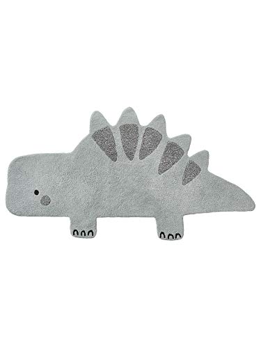 Vertbaudet Kinderzimmer Teppich „Kleiner Dino“ graugrün ONE Size von Vertbaudet