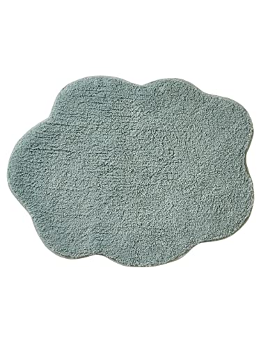 Vertbaudet Kinderzimmer Teppich „Wolke“ graublau von Vertbaudet