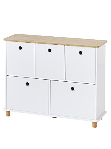 Vertbaudet VERTBAUDETKinderzimmer Sideboard,Ptilou, 5 Schubladenweiß/naturONE Size von Vertbaudet