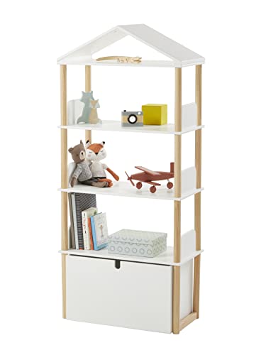 Vertbaudet Vertbaudetetete® Bücherregal für Haus, Linie, Woody, Weiß / Holz von Vertbaudet