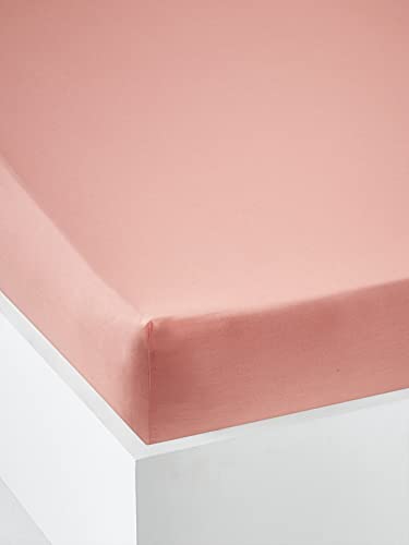 Vertbaudet Vertbaudrap-Kinderbezug, einfarbig, Öko-Tex®, 90 x 200 cm, Korallenrot von Vertbaudet
