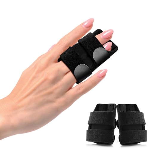 VerteLife 2 Stück Fingerschiene Verbesserte Fingerschutz Einstellbar Finger Schiene Fingerstütze Neopren Finger Stabilisator Fingerbandagen Bequemer Finger Ärmel für Arthritis und verletzte Finger VerteLife 2 Stück Fingerschiene Verbesserte Fingerschutz Einstellbar Finger Schiene Fingerstütze Neopren Finger Stabilisator Fingerbandagen Bequemer Finger Ärmel für Arthritis und verletzte Finger von VerteLife