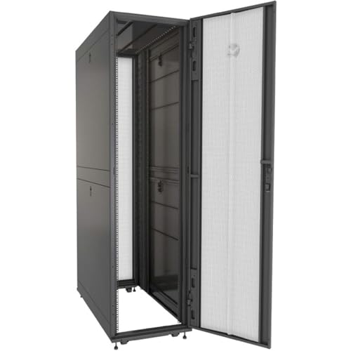 Vertiv Rack 48U 2265mm (96.16) H x 800mm (31.50) W x 1215mm, W126103253 (800mm (31.50) W x 1215mm (47.83) D with Perf. Front Door Perf. Split Rear Doors, Black Gray, Shock) von Vertiv