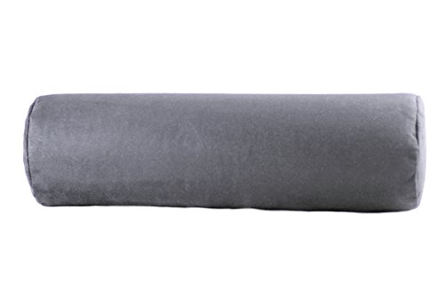 Vertrieb durch Kissen-Fabrik Nackenrolle aus supersoftem Visco-Schaumstoff, Nackenstützkissen, Schlummerrolle (grau) von Vertrieb durch Kissen-Fabrik