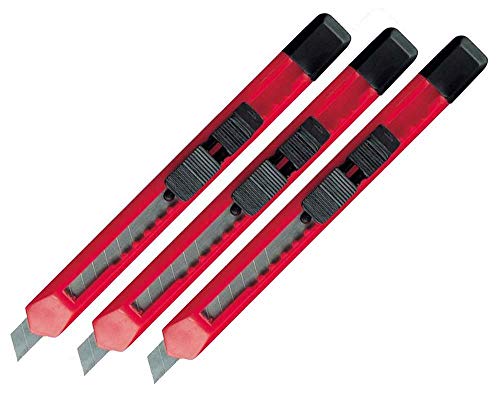 Vertrieb durch Setkon 3 Kartonmesser Cuttermesser Rot von Vertrieb durch Setkon